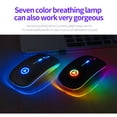 thumbnail image 3 of Alician Souris Optique Sans Fil 2.4GHz USB Rechargeable RGB Sans Fil pour PC Ordinateur Portable, 3 of 9
