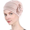 thumbnail image 2 of 3pcs Chemo Turban Headwear Flower Beanie Scarf Cap For Cancer Patient, 2 of 4