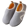 thumbnail image 3 of Lenago Children's Fuzzy Slippers Toddler Infant Home Slippers for Boys Girls Soft Flat Slip On Easy Hook-and-Loop​​ Fleece Lined Winter House Shoes Slip-Resistant Indoor 2-12 Years, 3 of 10