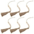 thumbnail image 5 of Hemoton 6pcs Rustic Wood Bead Tassel Garland Closet Decor Aesthetic Boho Tassel Bead Tassel Wooden Tassel Garland Rustic Home Decor Beads Wood Beaded Tassel Wreath, 5 of 8