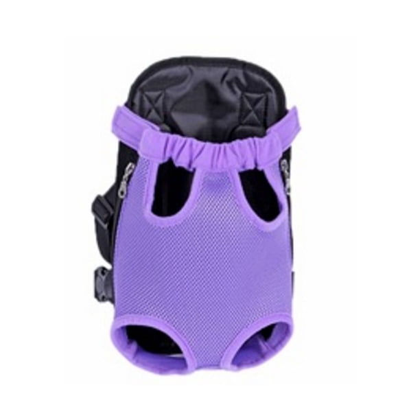 Methold Pet Supply Dog Carrier Kennel Outdoor Portable Chest Pack delantera L XL Suministros para perros Violeta L Methold JJ8769-11