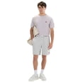 thumbnail image 5 of ellesse Pantalón corto de chándal para hombre - WEST PALM SHORT, ropa de estar por casa, bermudas, liso Gris claro L (Large), 5 of 5