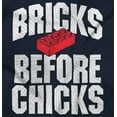 thumbnail image 2 of Funny Bricks Before Chicks Joke Boys Kids T Shirt Tees Tops Teen Brisco Brands XS, 2 of 6