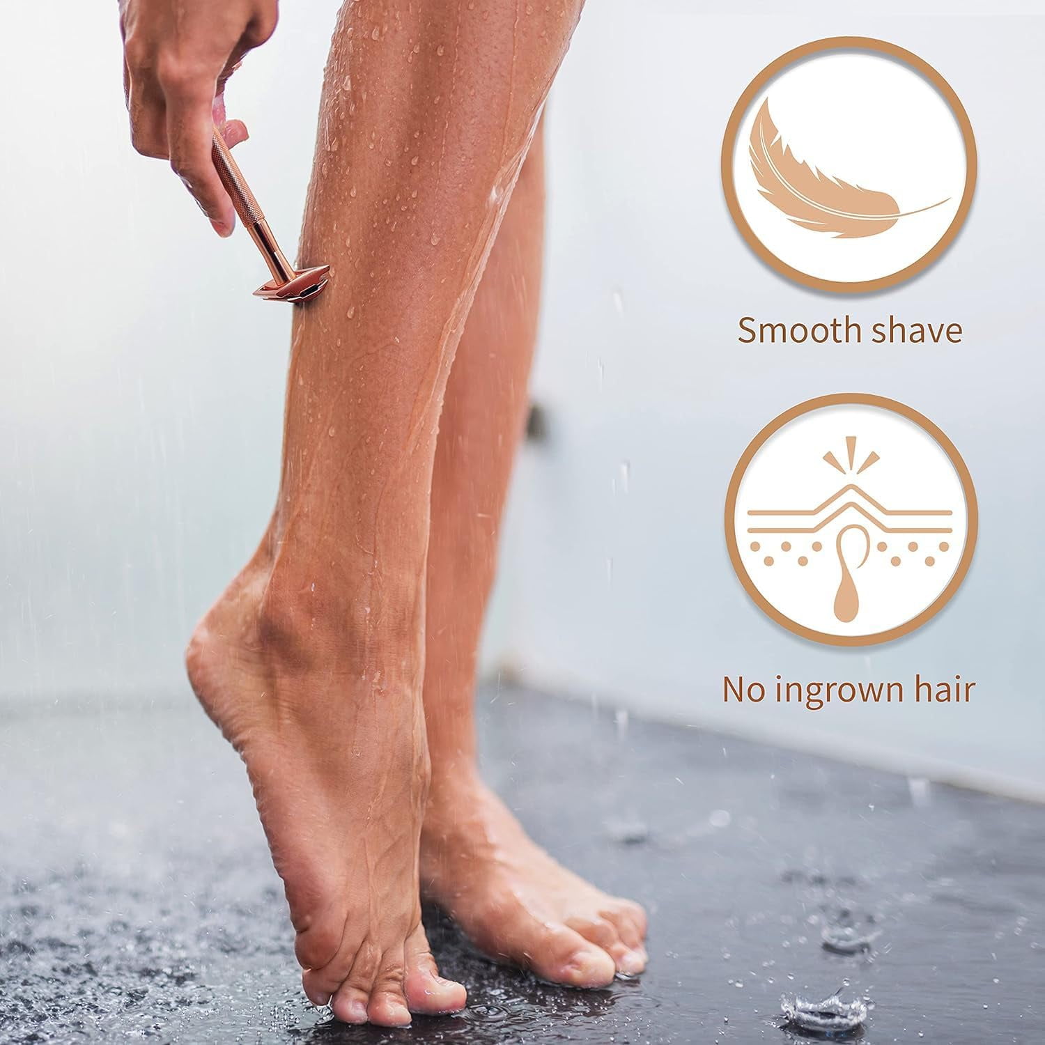 Solara Razor, Solara Safetyedge Razor, Shaver Manual Stainless Steel, Manual Shaver Safety Razor, Reusable Razor, Manual Shaver for Men and Women