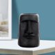 thumbnail image 3 of Estatua de resina Sunnimix estilo retro cabeza de Moai decoración de escritorio Negro, 3 of 8