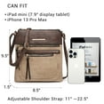 thumbnail image 7 of Lightweight Crossbody Bags for Women Shoulder Bag Purse Vegan Leather Soft Travel Handbag with Multi Pockets, 7 of 7