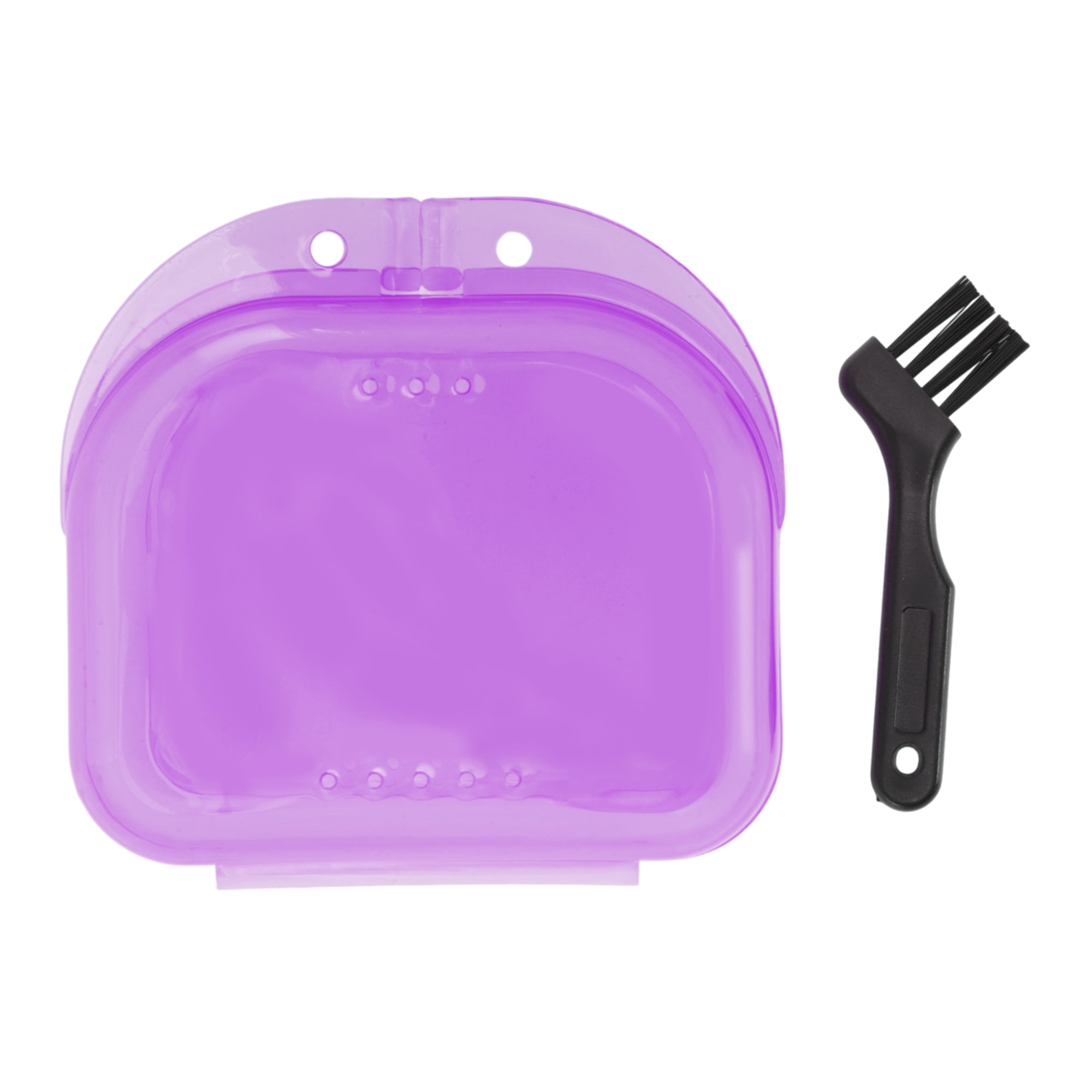 Unique Bargains Mini Braces Box with Brush 1 Set Clear, Pink