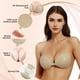 thumbnail image 3 of Sujetador Sin Tirantes Adhesivo Invisible Push Up Marrón AURUZA, 3 of 6
