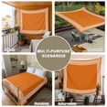 thumbnail image 6 of Burnt Orange Geometric Large Tapestry for Bedroom Wall Hanging Tapestry, Country Greece Key Art Ceiling Backdrop Tapestries Poster Blanket Wall Decor for Teens Room Living Room Dorm 85" x 90", 6 of 8