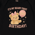 thumbnail image 3 of Inktastic Beary First Birthday 2026 Teddy Bear Baby Romper Coveralls, 3 of 4