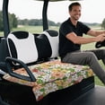 thumbnail image 5 of XYZCANDO Wild Floral Golf Cart Seat Cover with 4 Pockets - Non-Slip Washable Terry Cloth Cover for 2-Seat Golf Carts, Ideal Gift for Golf Lovers, 5 of 8