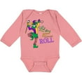 thumbnail image 3 of Inktastic Let the Good Times Roll mardi gras jester Boys or Girls Long Sleeve Baby Bodysuit, 3 of 5