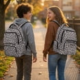 thumbnail image 2 of Jeiento Grey Leopard Kids School Backpack for Girls 17 Inch Cute School Bag, Lightweight Elementary Backpack with Padded Laptop Sleeve & Multi-Pockets for 9-12 Years Old, 2 of 7