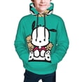 thumbnail image 4 of Sanrio Pochacco Kids' Hoodie 3d Print Sweatshirt Soft Pullover Hooded With Big Pockets Fans Gifts For Boys Or Girls Small, 4 of 7