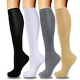 thumbnail image 2 of Compression Socks For Women And Men Circulation Stockings Best Support For Nurses Running Hiking Medical Pregnancy Offee XXL EUR 43-46, 2 of 6