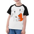 thumbnail image 1 of RXIRUCGD 2025 Vêtements d'Été pour Enfants Tout-Petits Garçons Filles Mode Mignon Col Rond Imprimé Manches Courtes Haut, 1 of 6