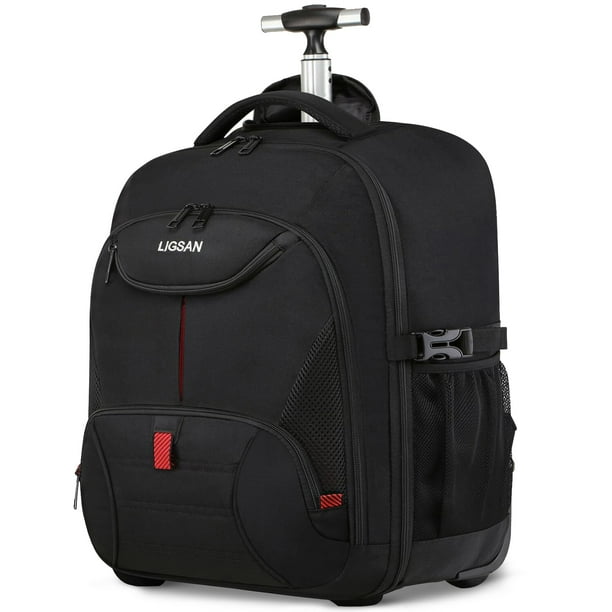 Mochila con ruedas LIGSAN impermeable de 45 litros para adultos de 17 pulgadas