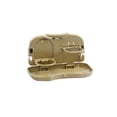 thumbnail image 2 of Car Tray, Zzbeans Foldable Back Seat Organizer, Portable Auto Drink Food Cup Holder Storage Table for Travel, Beige, 2 of 7