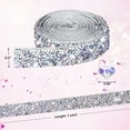 thumbnail image 5 of NiArt Self Adhesive Crystal Rhinestone Diamond Ribbon 12 Rolls Multi-Functional DIY Decorative Bling Gemstone Arts Crafts Sticker Tape Glitter Shoes Clothes (12 Colors Classic), 5 of 7