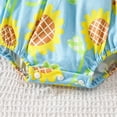 thumbnail image 5 of Baby Onesies Girl Baby Girl Strawberry Outfit Flutter Sleeve Strawberry Bow Smocked Romper Infant Baby Gingham Summer Clothes, 5 of 9