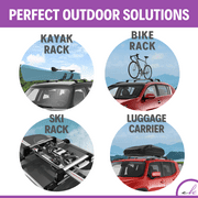 ERKUL Roof Rack Cross Bars for Hyundai Tucson 2016-2021 | Aluminum Crossbars with Anti Theft Lock for Rooftop | Compatible with Flush Rails - Black