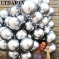 thumbnail image 4 of 10 globos de látex metálicos de 12 pulgadas de color dorado y plateado, globos de metal perlado, globos de colores dorados, suministros para fiestas de cumpleaños y bodas, 4 of 5