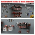 thumbnail image 6 of VILONG Power Tool Organizer Wall Mount with Charging Station, 100lb Capacity, 4 Drill Holders & Battery Rack for Garage & Workshop, Fathers Day Gifts for Men(Black), 6 of 10