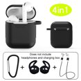 thumbnail image 1 of Gwong Electrónica 4pcs Auriculares Bolsa de almacenamiento Cubierta protectora de silicona de silicona a prueba de scratch para AirPods 1/2, 1 of 6