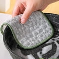 thumbnail image 5 of 1xReusable Scrubbing Pads,Wire Washing Cloth for Kitchen,Sinks,Pots & Pans,Double Layer Cleaning Cloths,Non Scratch Wire Dishcloth,Multipurpose Wire Dishwashing Rags for Wet and Dry,Silver,4.72x6.3", 5 of 6