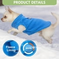 thumbnail image 5 of 2 Pieces Fleece Dog Sweater Vest Winter Warm Dog Sweaters for Small Dogs Male Female Fall Pullover Doggie Clothes with D-Ring Soft Puppy Cold Weather Coat Clothing, 5 of 7