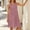 Wine, variant on Josdec Women's V-Neck Sleeveless Midi Dress Asymmetric Striped with Pocket Loose Casual for Daily Wear S-XXL