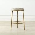 thumbnail image 4 of Home Square 26" Hammered Backless Round Bar Stool in Brass - Set of 2, 4 of 11