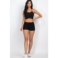thumbnail image 2 of Ribbed Crop Cami Top & Shorts Set, 2 of 5