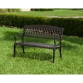 thumbnail image 4 of Balkene HomeSimone Cast Aluminum Bench, 4 of 8