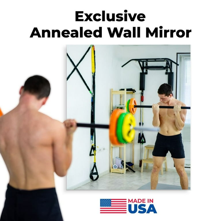 Wall Mounted Activity Mirror, Home Gym Mirror with Flat Polished Edge - On  Sale - Bed Bath & Beyond - 36509393