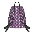thumbnail image 2 of Naloa Skull Flower Print Lightweight DayBackpack Suitable for school, work, shopping, travel, etc., 2 of 5