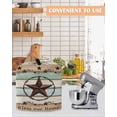thumbnail image 4 of Western Texas Star Green Stand Mixer Dust Cover with Storage Pocket & Handles,Farmhouse Brown Country Vintage Fits All Tilt Head & Bowl Lift Kitchen Appliance Cover Organizer Accessories,6-8 Quart, 4 of 6