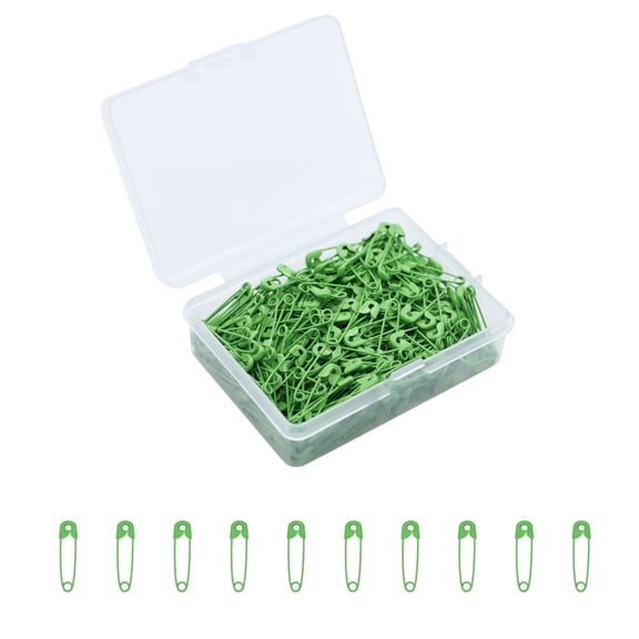 350-Count Safety Pins-Small Safety Pins for Garment Repair,Quilting,Jewelry Making,0.75 Inches Metal Safety Pins for Clothes Green