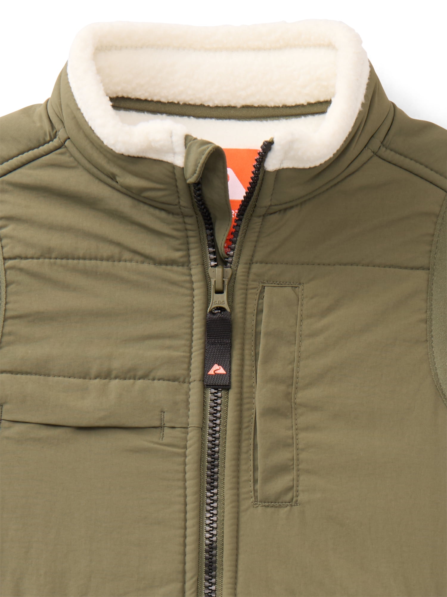 Ozark Trail Boys Mixed Media Fleece Vest, Sizes 4-18