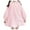 Pink, variant on Tunics for Women 2025 Fall Winter Loose Fit Hooded Long-sleeved Bubble Cuff Drop Shoulder Hoody Solid Color Hoodie Polyester Sweatshirts Hoodies(White,XXXXL)