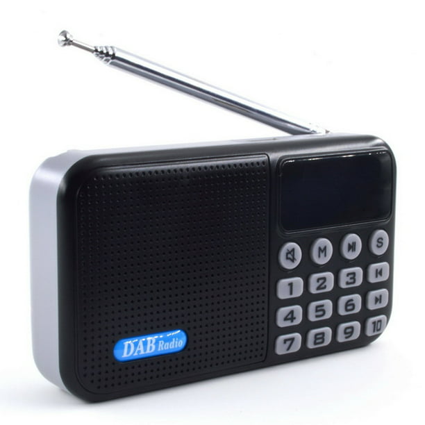 DAB Digital Radio Portable with F.M Battery Bluetooth Speaker Pocket DAB Radio - Walmart.com