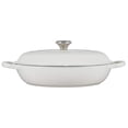 thumbnail image 3 of Braiser Le Creuset de Hierro Fundido Esmaltado Signature 5L - Blanco, 3 of 5
