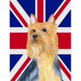 thumbnail image 1 of Silky Terrier With English Union Jack British Flag Flag Garden Size, 1 of 1