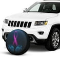 thumbnail image 2 of Kll Two Human Hands Are Holds Pink Ribbon Awareness Tire Cover,Universal Wheel Tire Cover For Trailer, Rv, Suv, Truck,Camper And Many Vehicle,(14 Inch), 2 of 7
