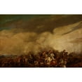 thumbnail image 2 of Piotr Michałowski 14x11 Gold Ornate Wood Frame and Double Matted Museum Art Print Titled - Battle (1835), 2 of 4