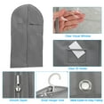 thumbnail image 3 of Unique Bargains 31' Garment Bag, 3 Pack Breathable Suit Bag for Storage Hanging Clothes, Gray, 3 of 7