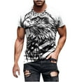 thumbnail image 2 of Vetsdori July 4th Tshirts for men Summer Eagle Pullover Short Sleeve Casual Graphic,Independence Day Mens Tops Patriotic, 2 of 5