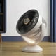 thumbnail image 4 of Ventilador de circulación de escritorio, ventilador de pared de 4 velocidades con luz para sala de estar, 4 of 9