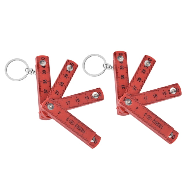 Woodworking Ruler,2Pcs ABS Folding Ruler Folding Meter Stick Folding Ruler Highly Versatile