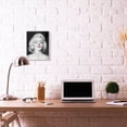 thumbnail image 3 of Stupell Industries Marilyn Portrait Red Vintage Hollywood Movie Star Classic Illustration Wall Plaque by Jadei Graphics, 3 of 3